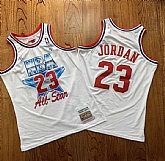 Bulls 23 Michael Jordan White 1981 All-Star Hardwood Classics Jersey Mixiu,baseball caps,new era cap wholesale,wholesale hats
